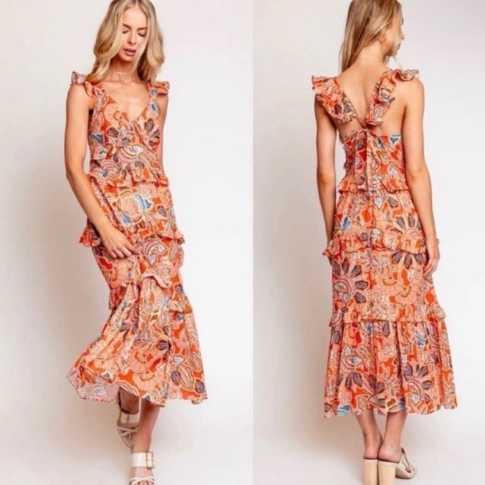 New with tags size XL Misa maxi dress.